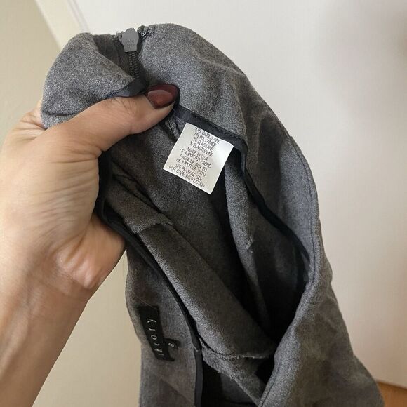 THEORY light gray Side zip ankle wool zip trouser pants size US 8 - Picture 6 of 6